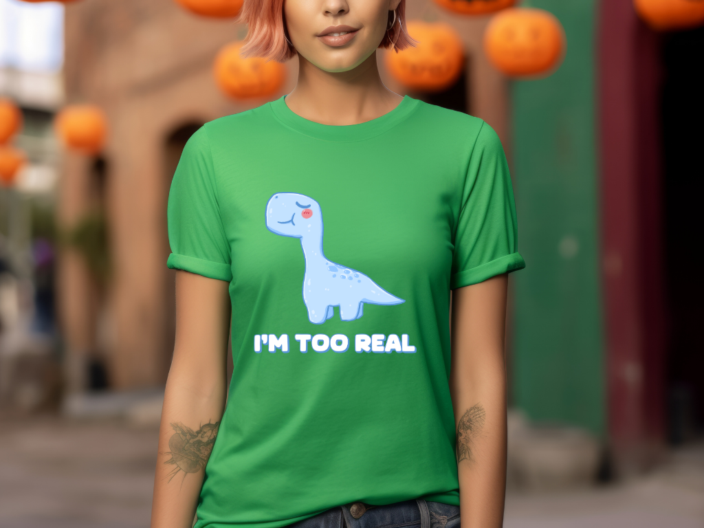 I’m Too Real General Fit Short Sleeve Tee Stem for Adults , inner children and teens who Love Dinosaurs tshirts T-Shirt