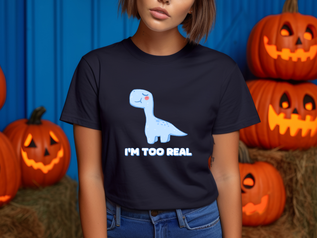 I m Too Real Womens fit Short Sleeve Tee Stem for Women and Girls who Love Dinosaurs tshirts T-Shirt