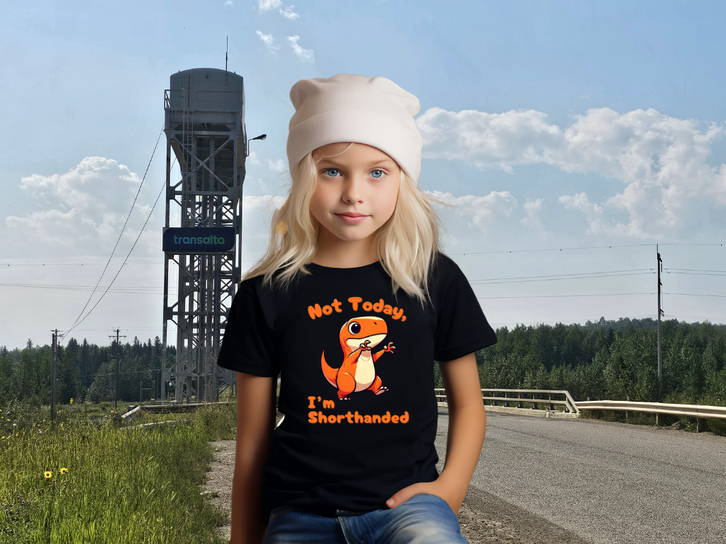 Orange Not Today, Im Shorthanded Youth Size T-Shirt Stem Tweens and Teens who Love Dinosaurs Tshirts