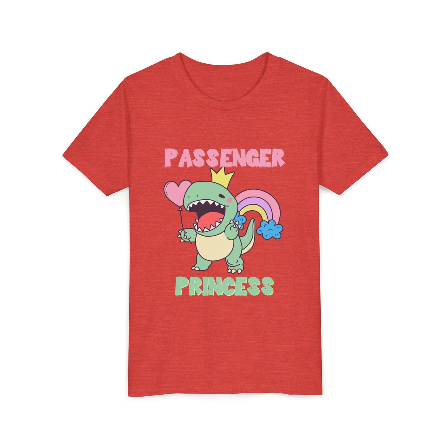 Passenger Princess Rex Youth Size T-Shirt for kids who love dinosaurs