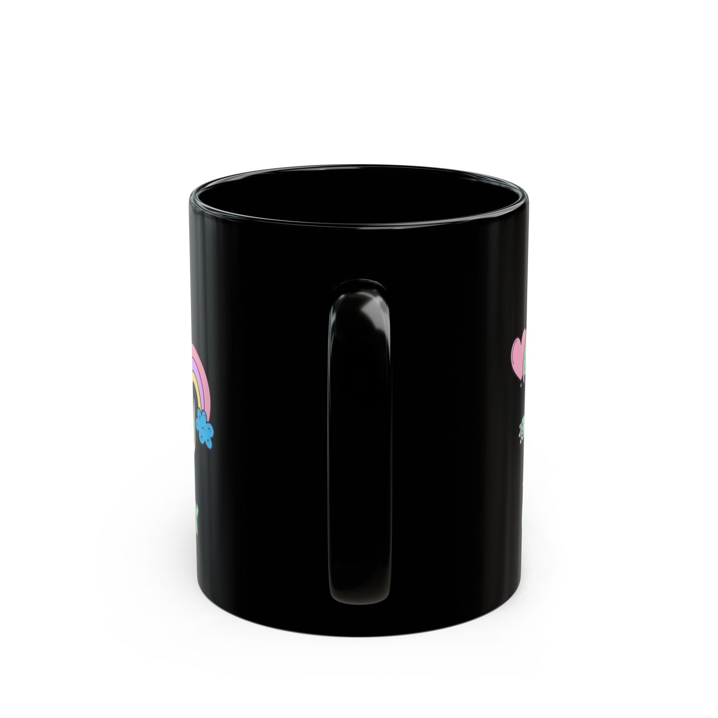 Crazy Cretaceous Cutie Black Mug (11oz, 15oz)