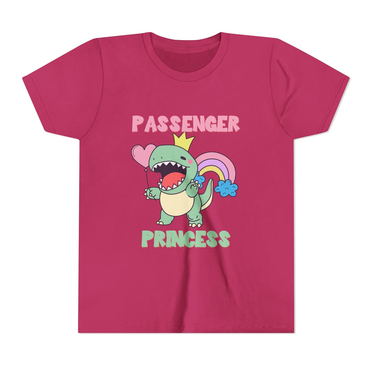 Passenger Princess Rex Youth Size T-Shirt for kids who love dinosaurs
