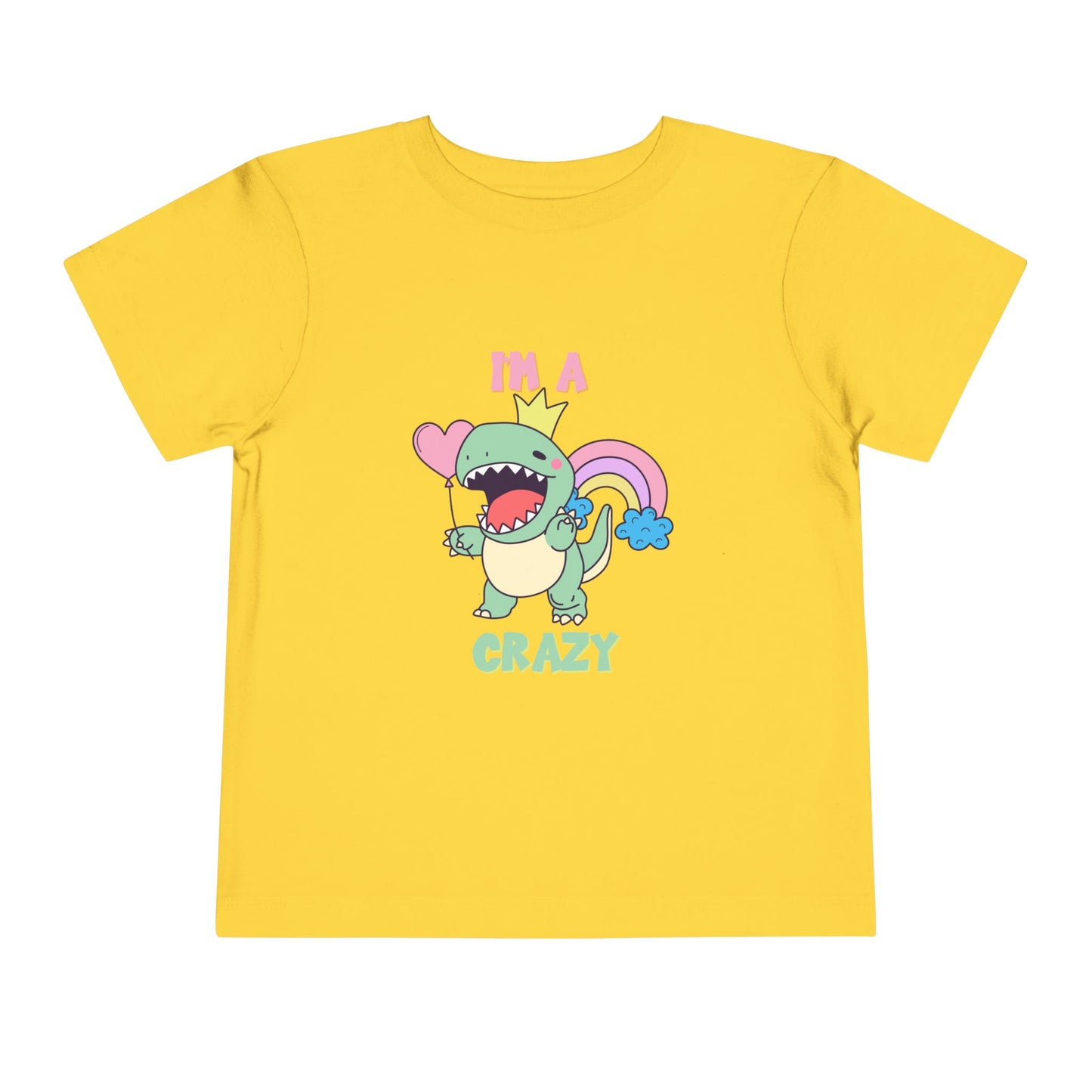 Crazy Cretaceous Cutie Toddler Size T-Shirt for kids who love dinosaurs