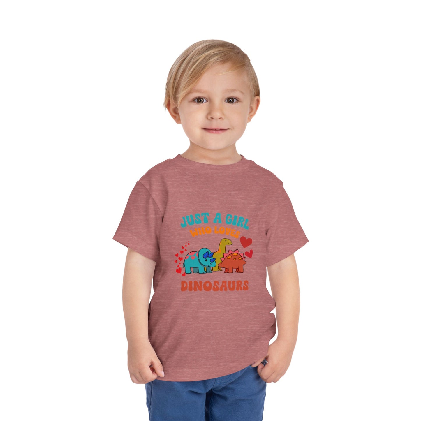 Just a Girl Who Loves Dinosaurs Toddler Size T-Shirt Stem children who Love Dinosaurs Tshirts