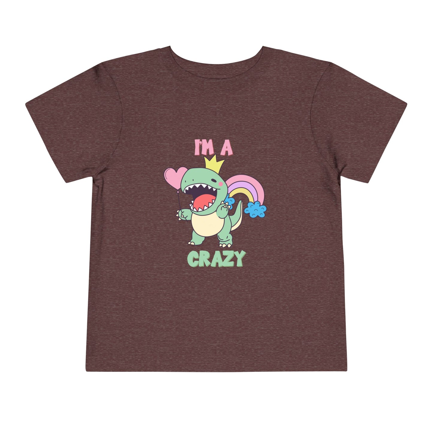 Crazy Cretaceous Cutie Toddler Size T-Shirt for kids who love dinosaurs
