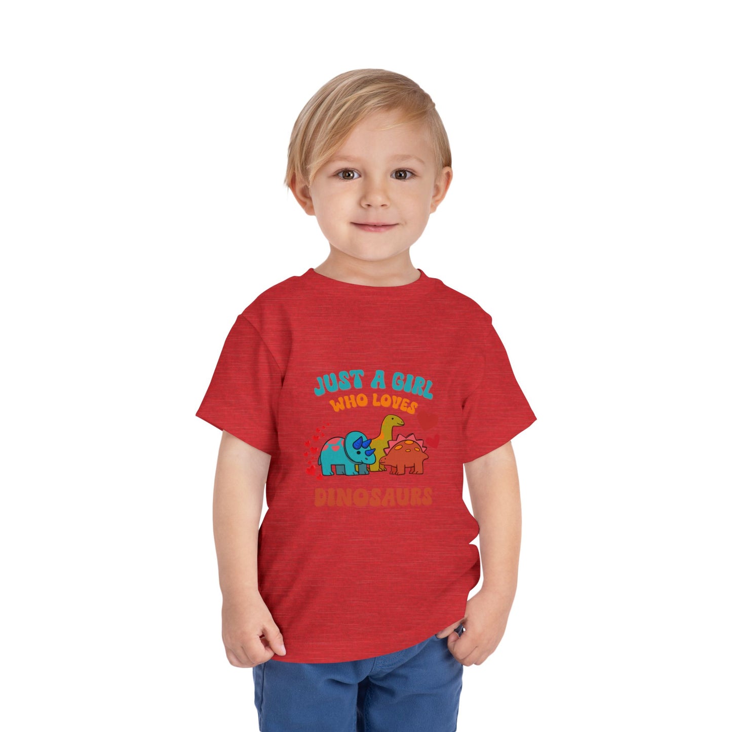 Just a Girl Who Loves Dinosaurs Toddler Size T-Shirt Stem children who Love Dinosaurs Tshirts