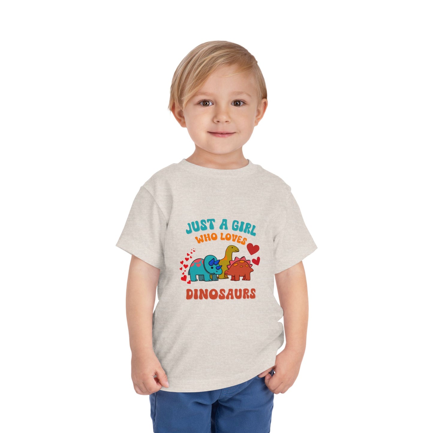 Just a Girl Who Loves Dinosaurs Toddler Size T-Shirt Stem children who Love Dinosaurs Tshirts