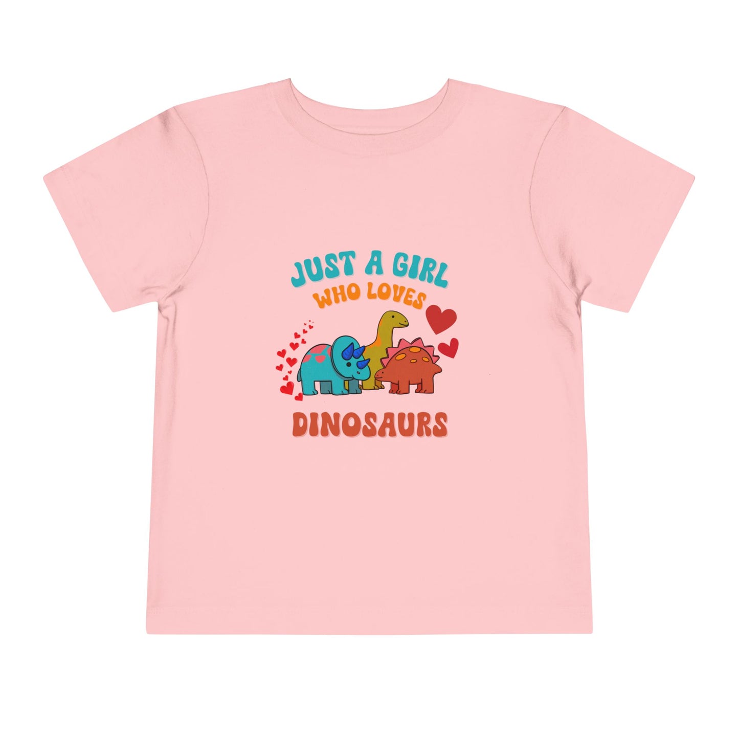 Just a Girl Who Loves Dinosaurs Toddler Size T-Shirt Stem children who Love Dinosaurs Tshirts
