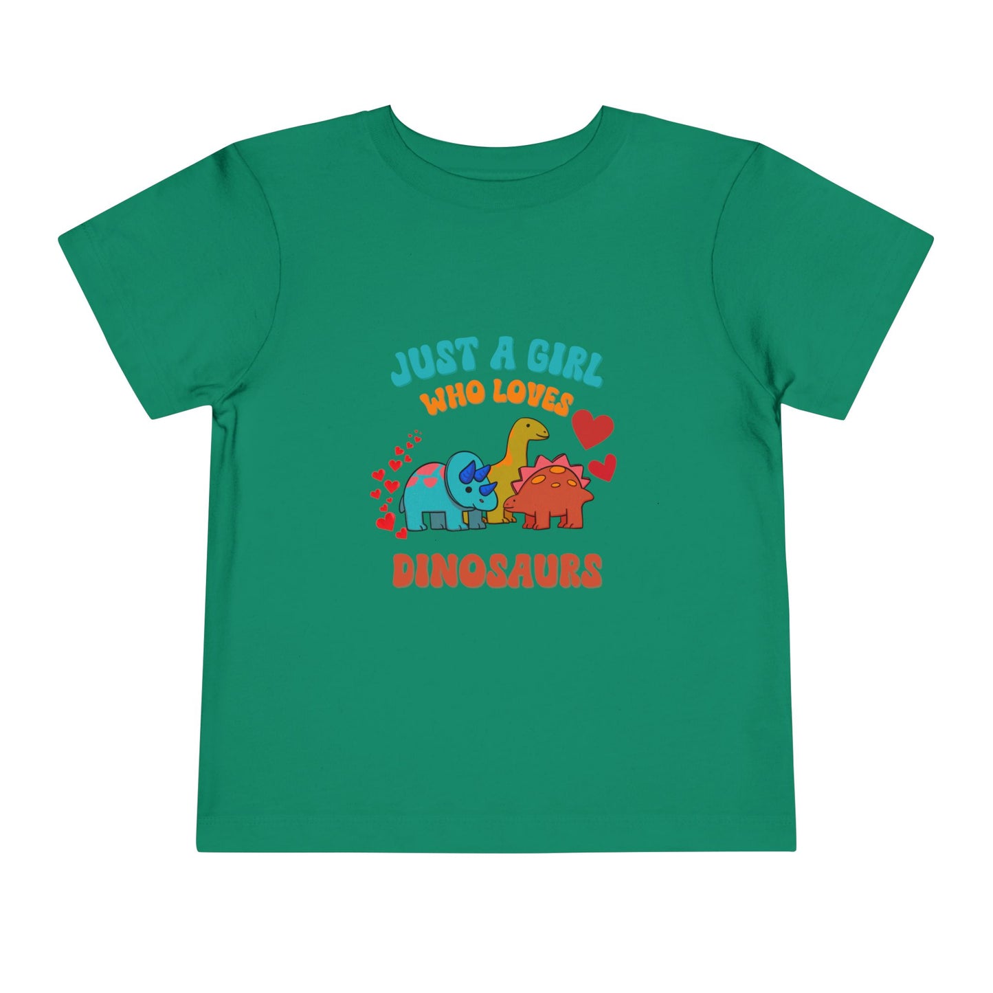 Just a Girl Who Loves Dinosaurs Toddler Size T-Shirt Stem children who Love Dinosaurs Tshirts