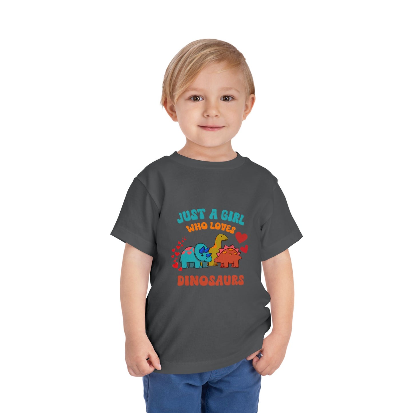 Just a Girl Who Loves Dinosaurs Toddler Size T-Shirt Stem children who Love Dinosaurs Tshirts