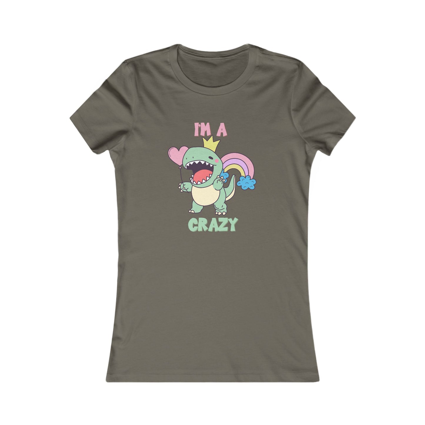Crazy Cretaceous Cutie Womens fit Short Sleeve Tee