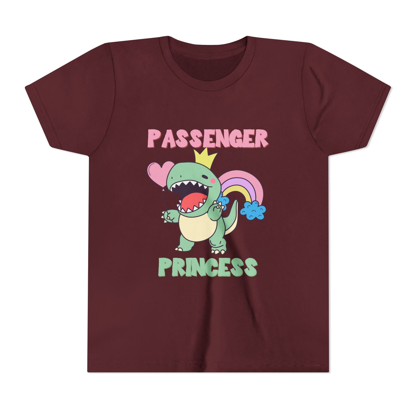 Passenger Princess Rex Youth Size T-Shirt for kids who love dinosaurs