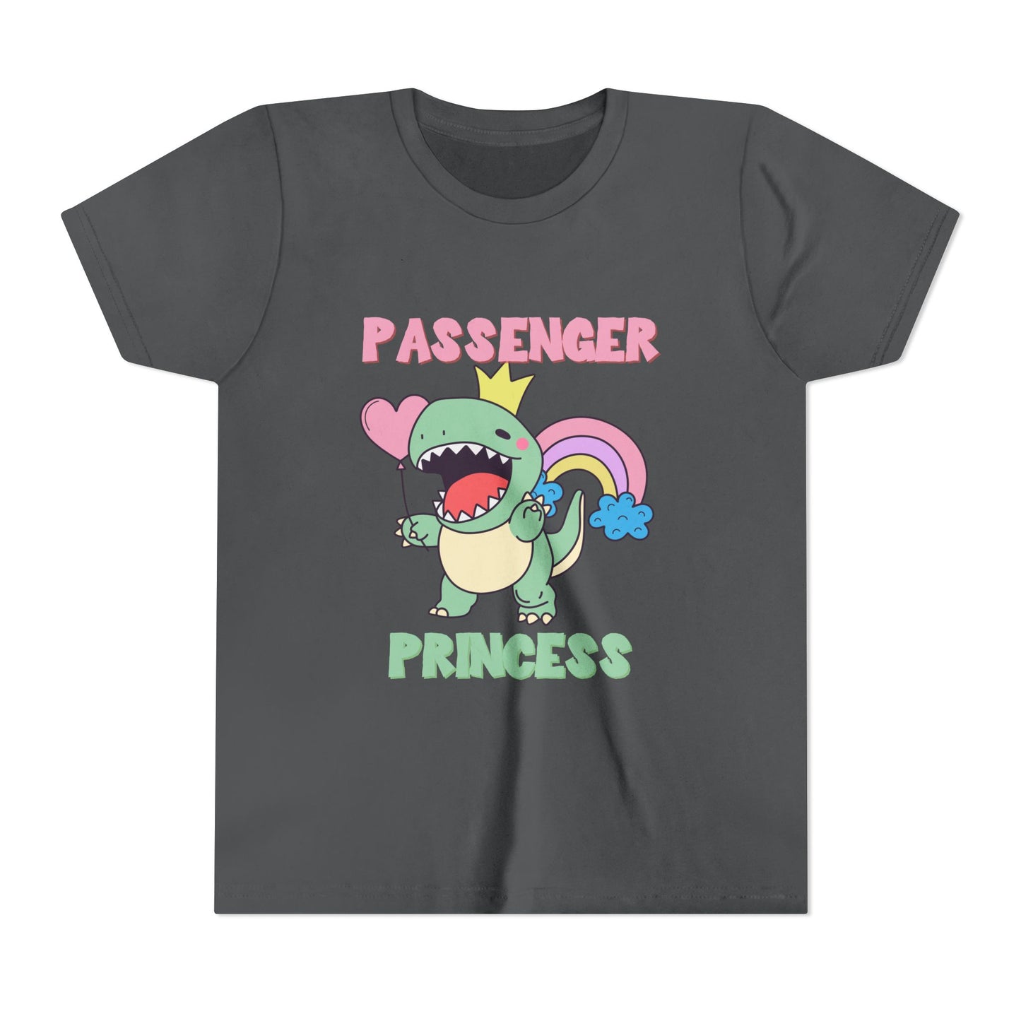 Passenger Princess Rex Youth Size T-Shirt for kids who love dinosaurs