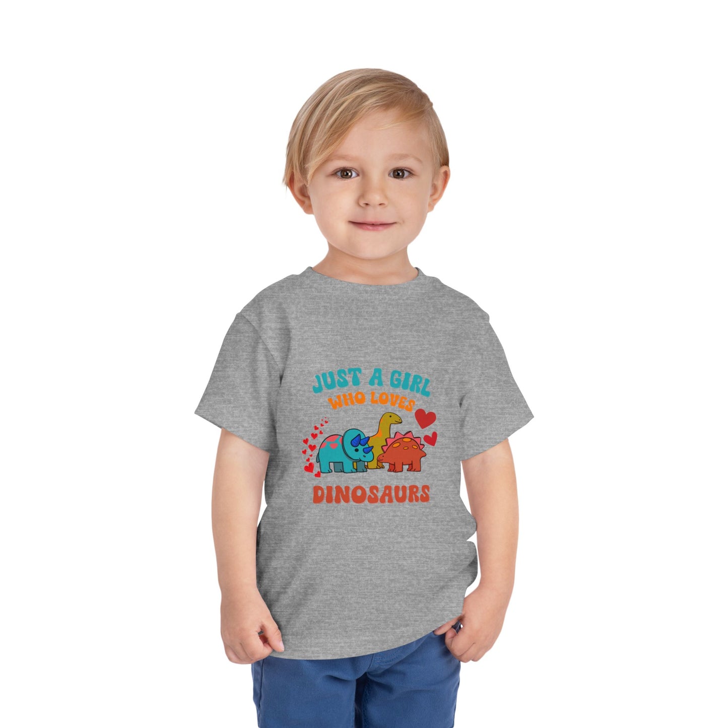 Just a Girl Who Loves Dinosaurs Toddler Size T-Shirt Stem children who Love Dinosaurs Tshirts