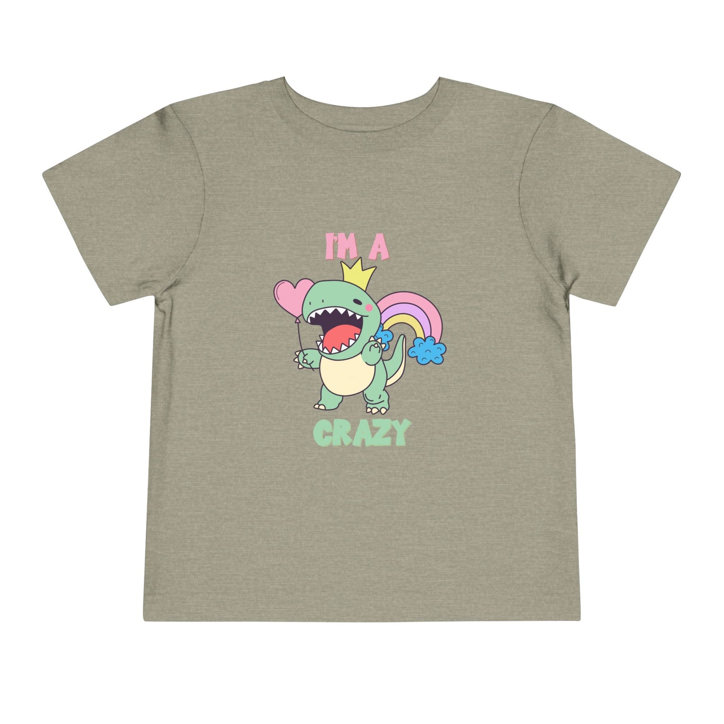 Crazy Cretaceous Cutie Toddler Size T-Shirt for kids who love dinosaurs