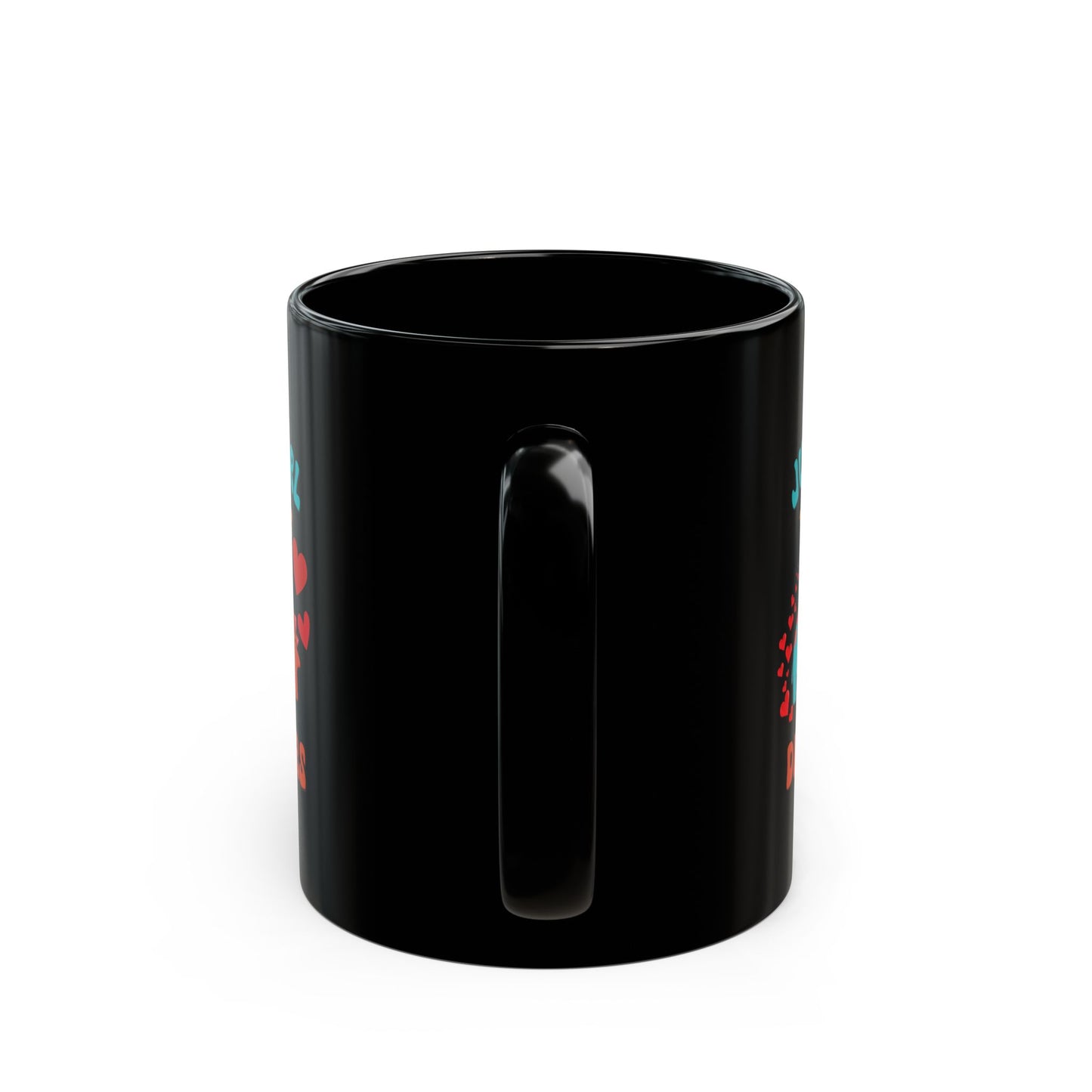 Just a Girl Who Loves Dinosaurs 11oz or 15oz Dino Black Ceramic Park Type Mug for the Jurassic Dinosaur Fans
