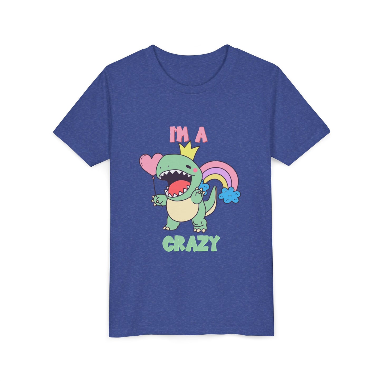 Crazy Cretaceous Cutie Youth Size T-Shirt for kids who love dinosaurs