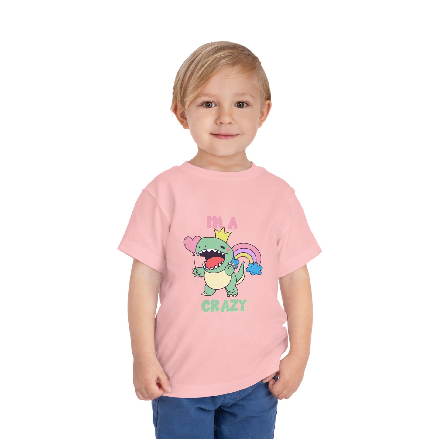 Crazy Cretaceous Cutie Toddler Size T-Shirt for kids who love dinosaurs