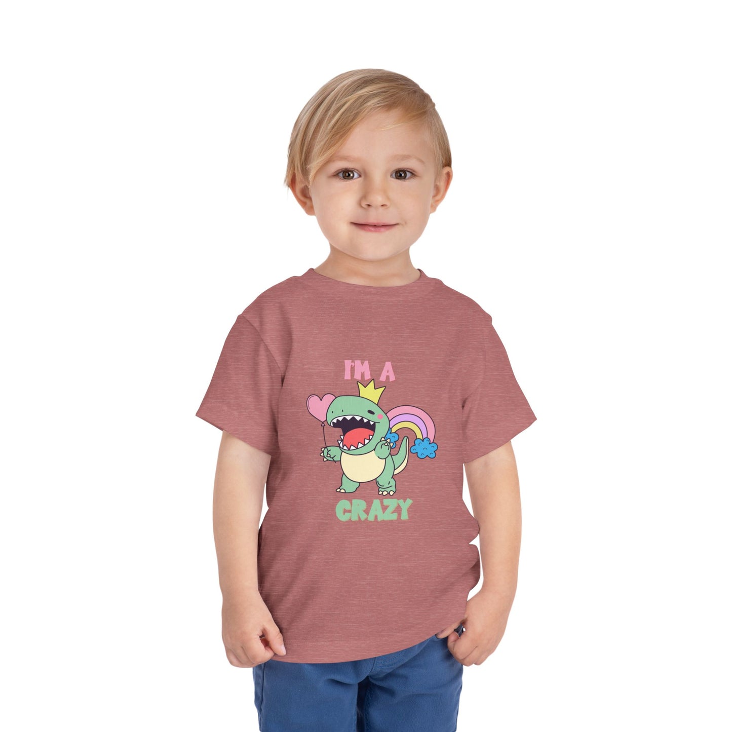 Crazy Cretaceous Cutie Toddler Size T-Shirt for kids who love dinosaurs