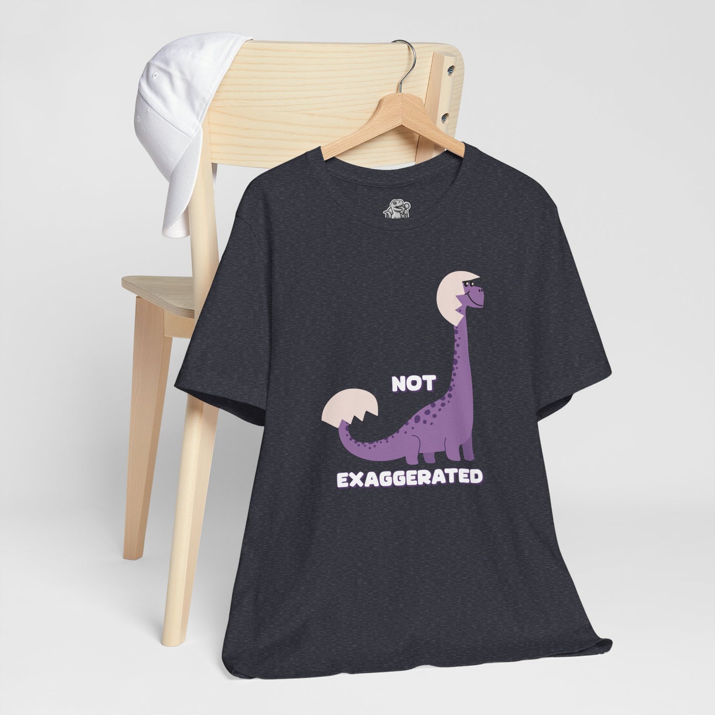 Not Exaggerated Brontosaurus Unisex T-Shirt – Fun & Quirky Blue T-Rex Design for Dino Lovers