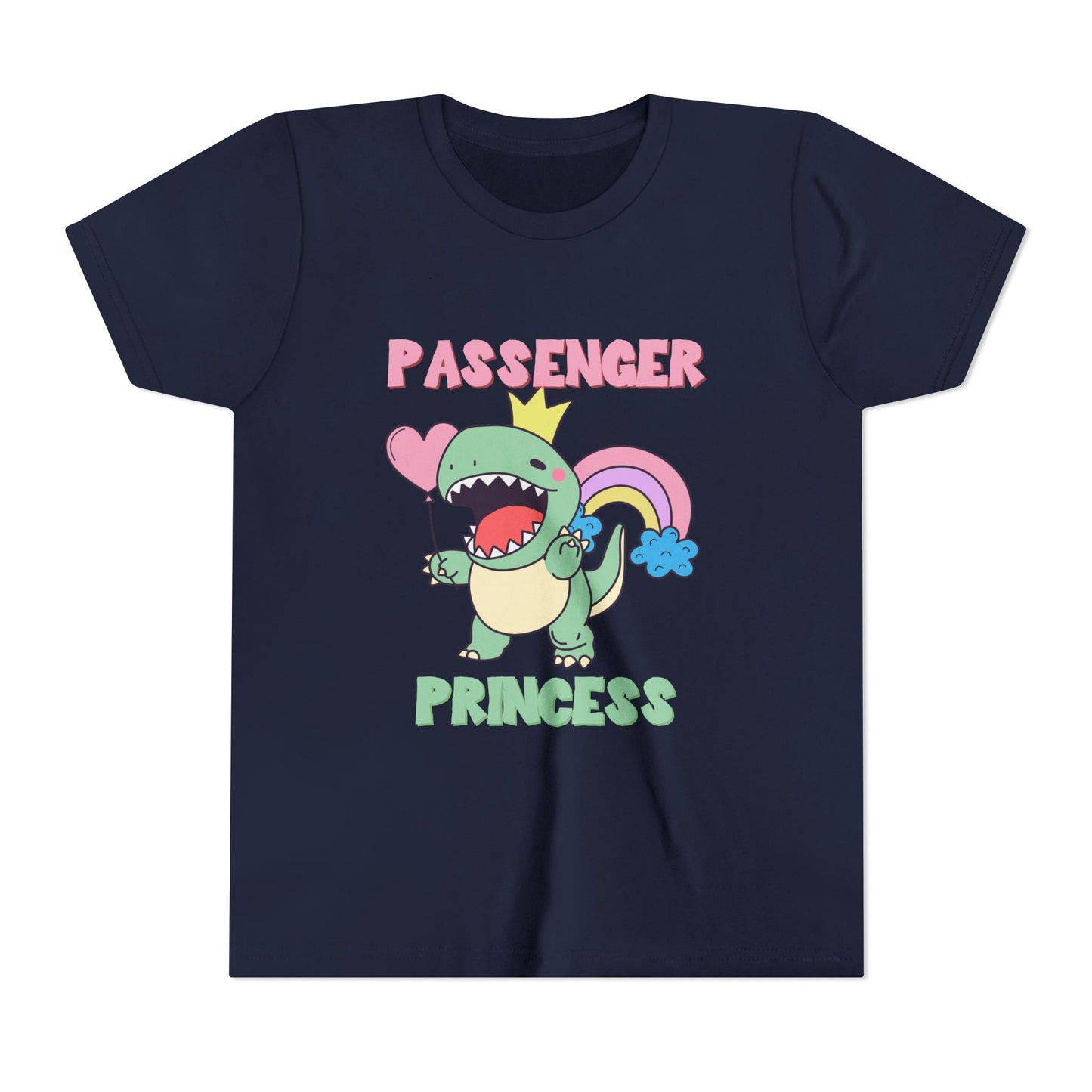 Passenger Princess Rex Youth Size T-Shirt for kids who love dinosaurs