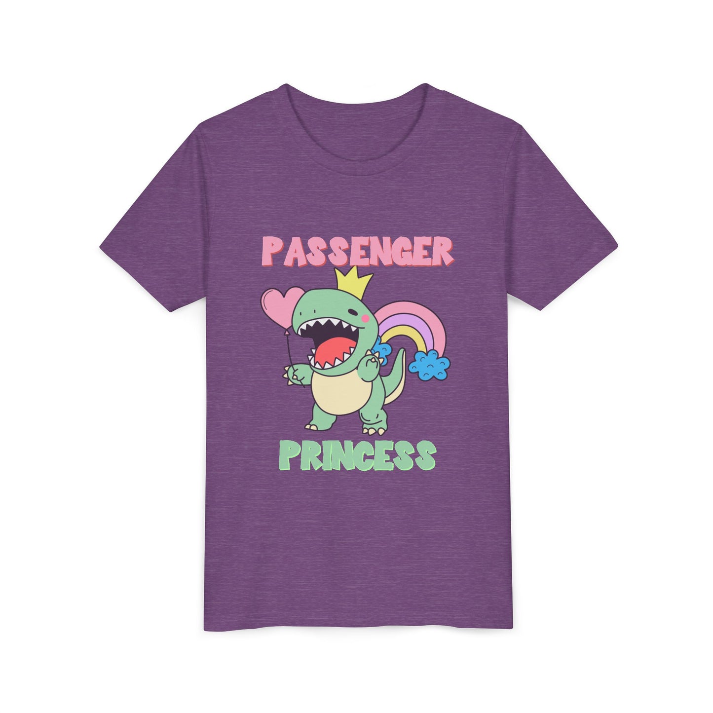 Passenger Princess Rex Youth Size T-Shirt for kids who love dinosaurs