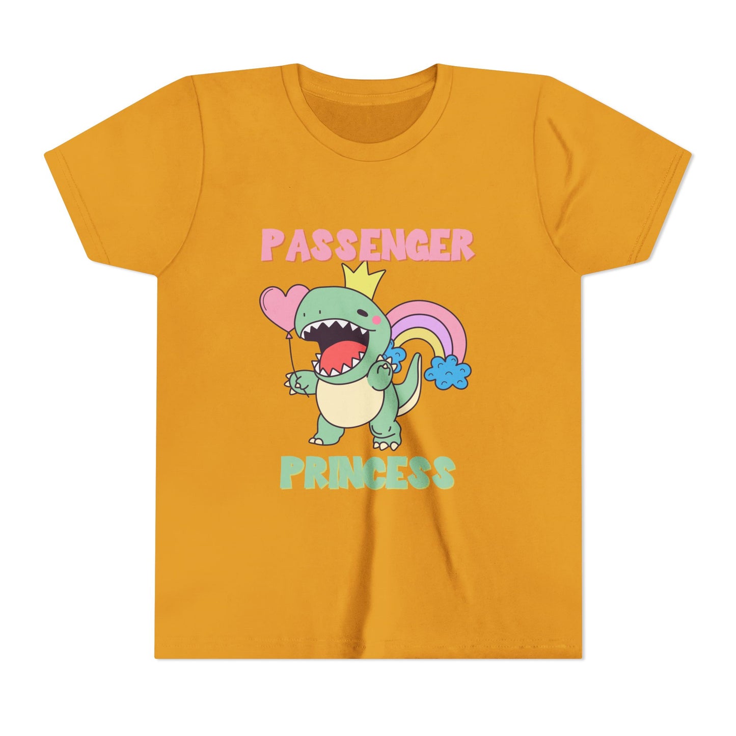 Passenger Princess Rex Youth Size T-Shirt for kids who love dinosaurs