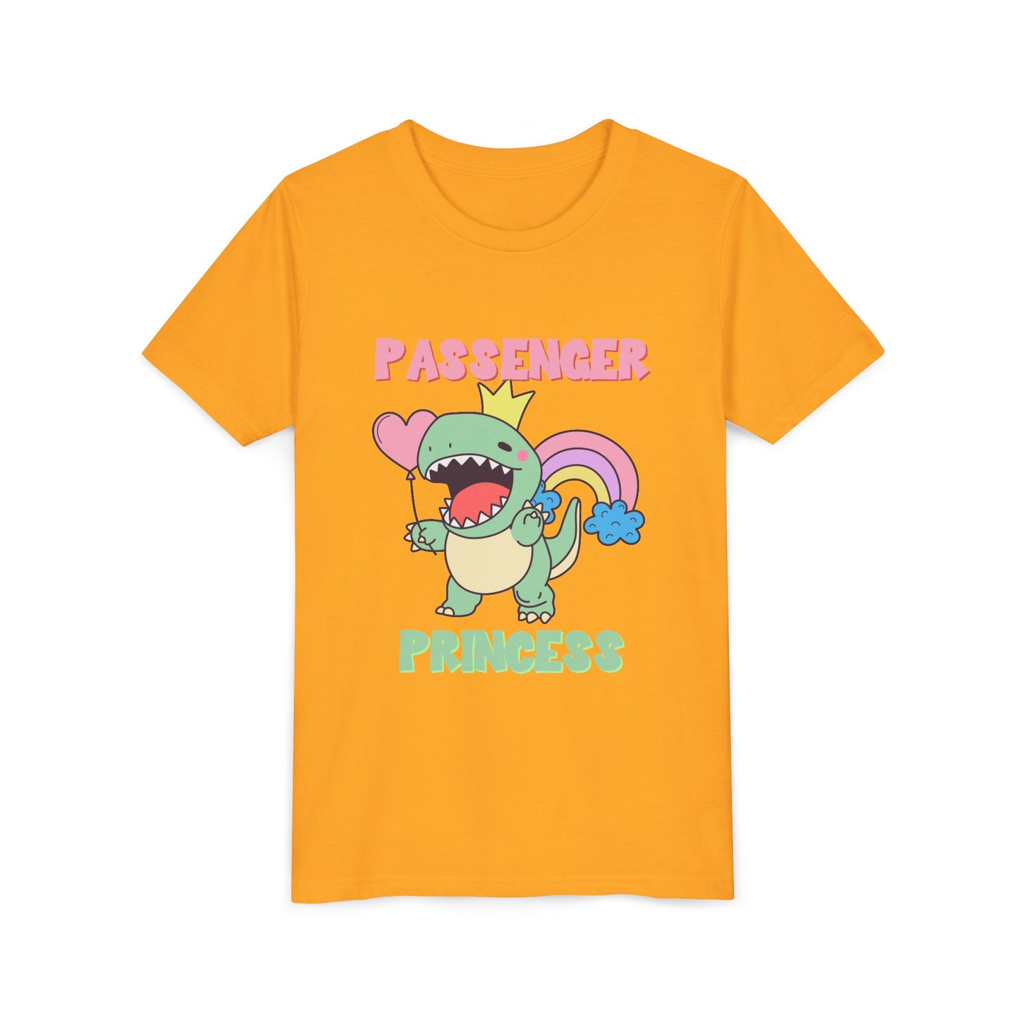 Passenger Princess Rex Youth Size T-Shirt for kids who love dinosaurs