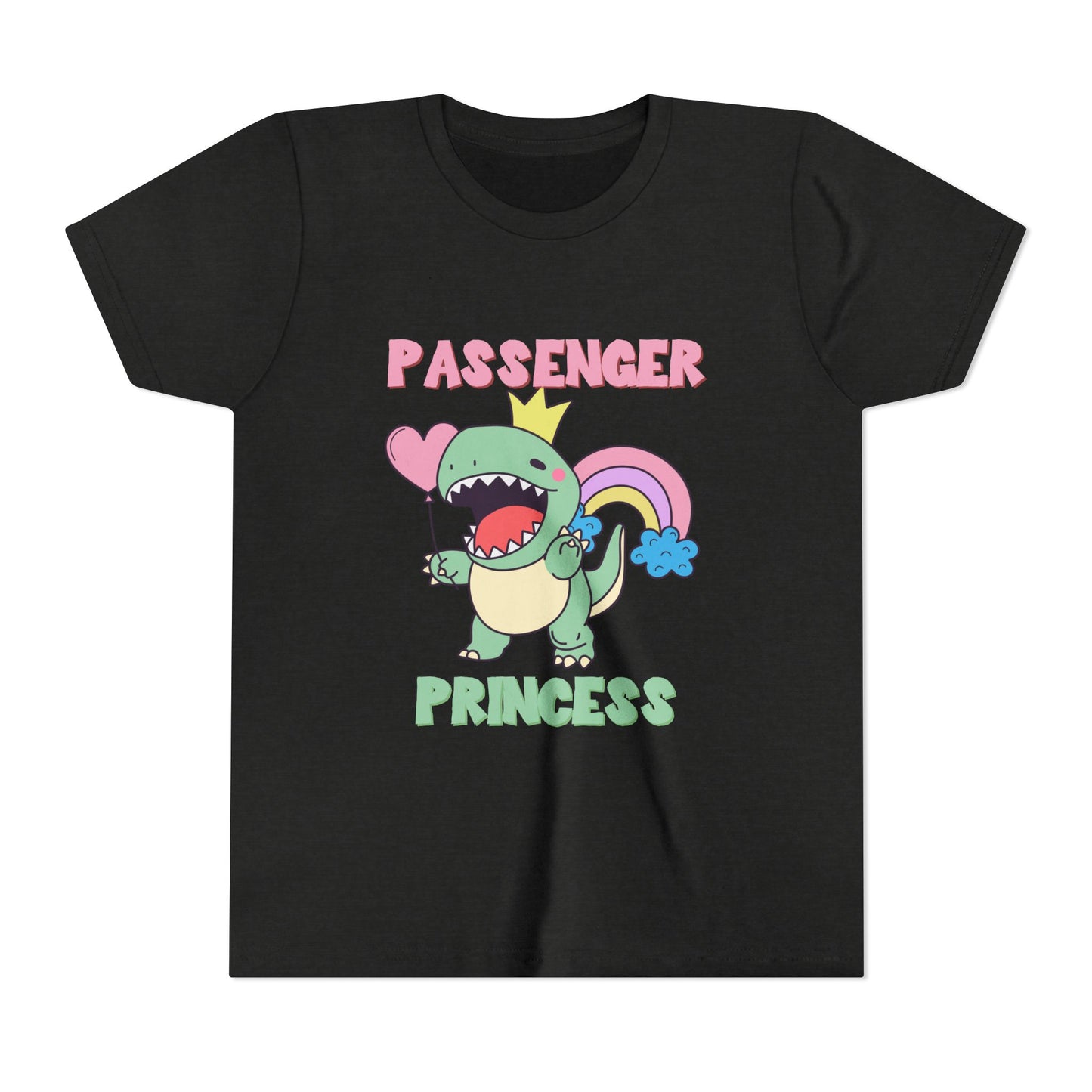 Passenger Princess Rex Youth Size T-Shirt for kids who love dinosaurs