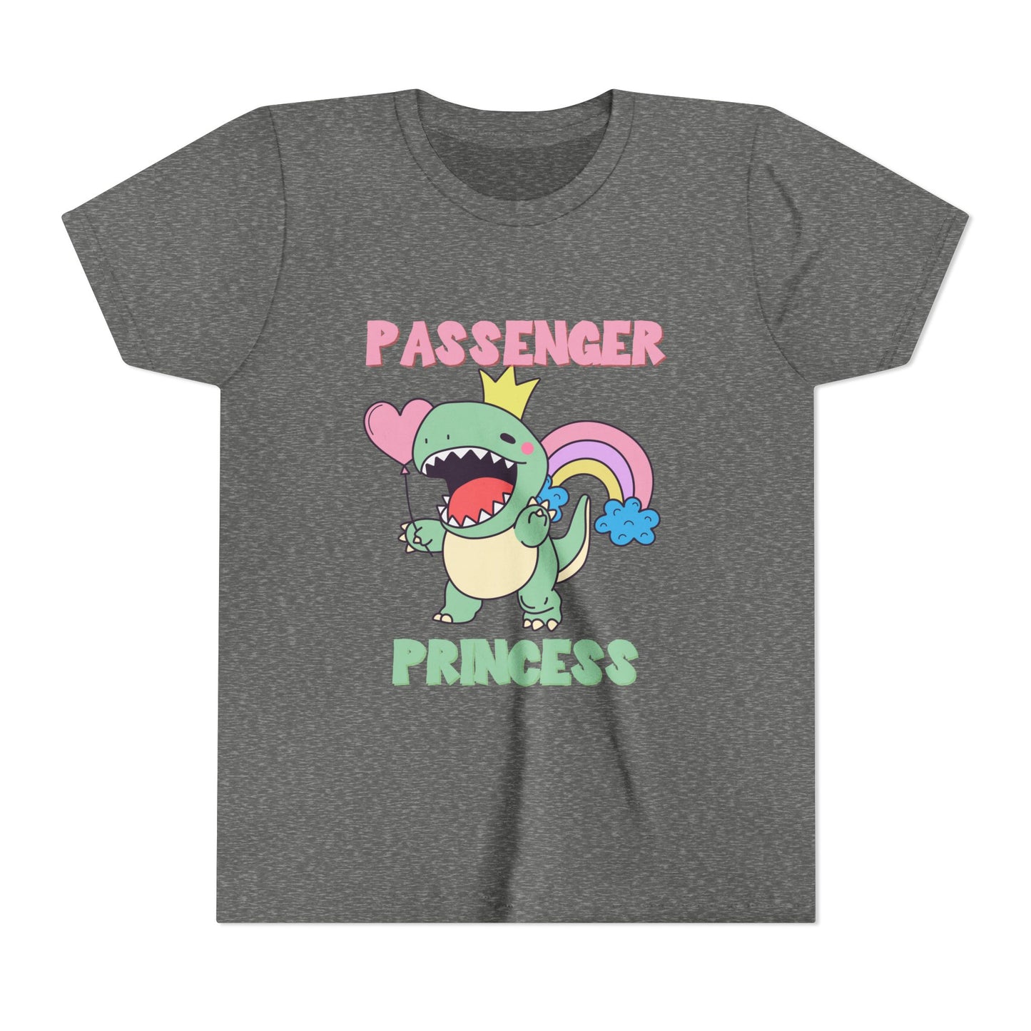 Passenger Princess Rex Youth Size T-Shirt for kids who love dinosaurs