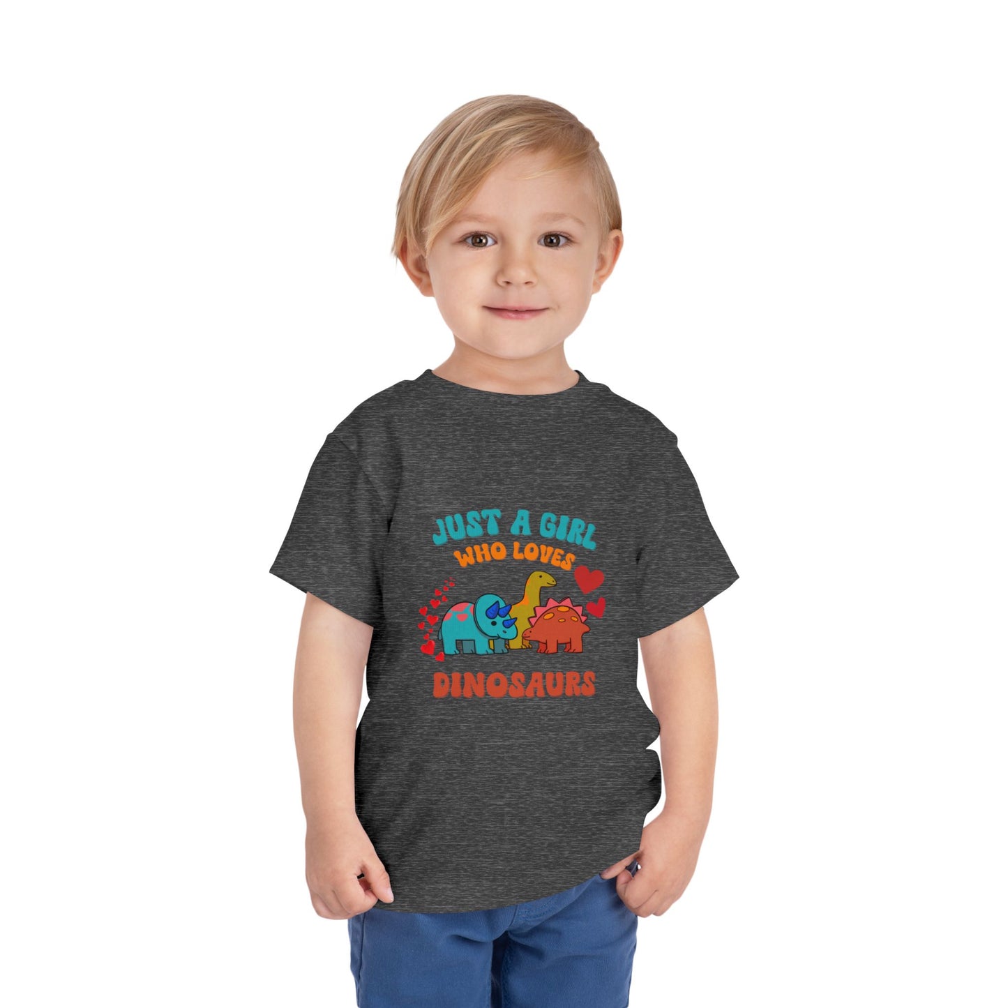 Just a Girl Who Loves Dinosaurs Toddler Size T-Shirt Stem children who Love Dinosaurs Tshirts