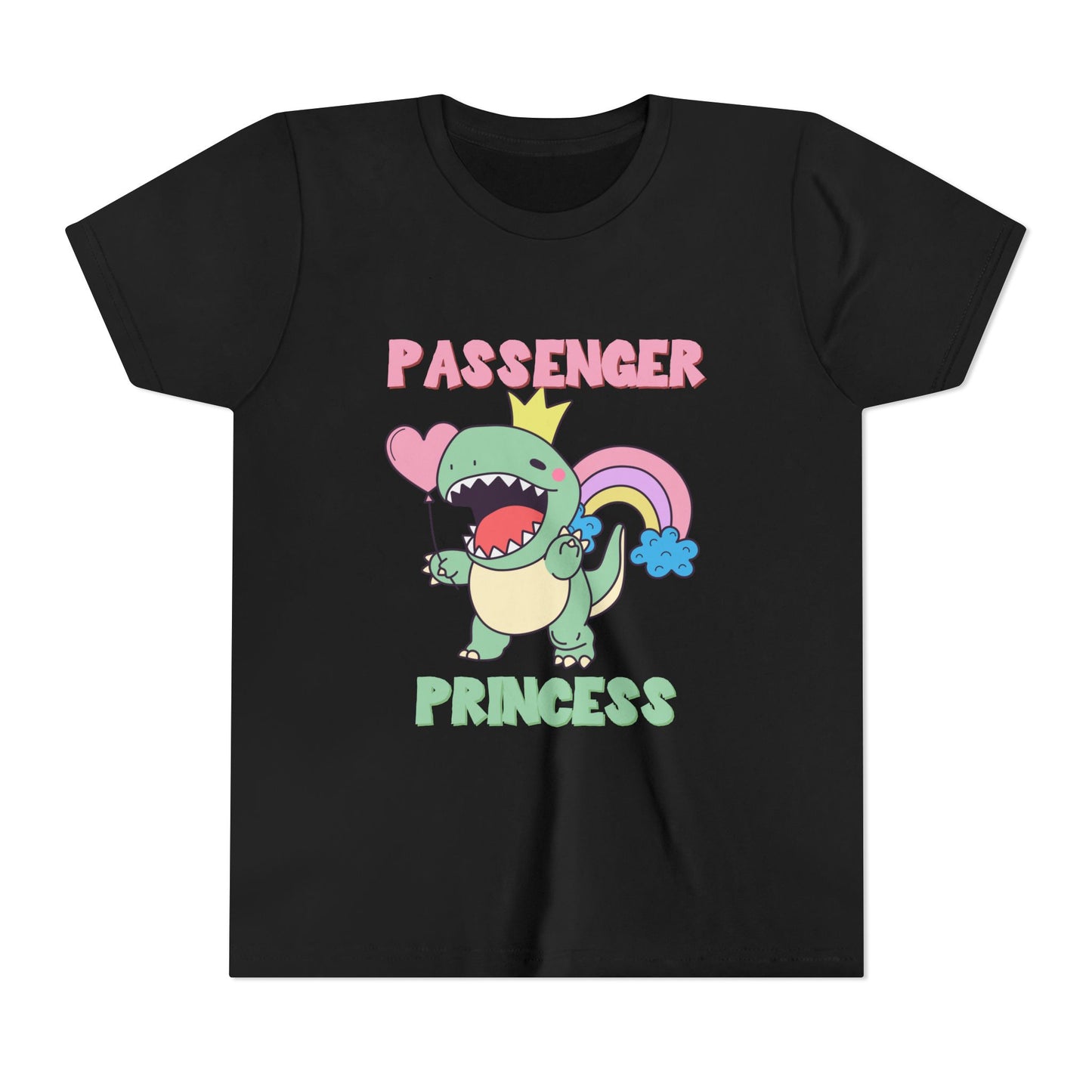 Passenger Princess Rex Youth Size T-Shirt for kids who love dinosaurs