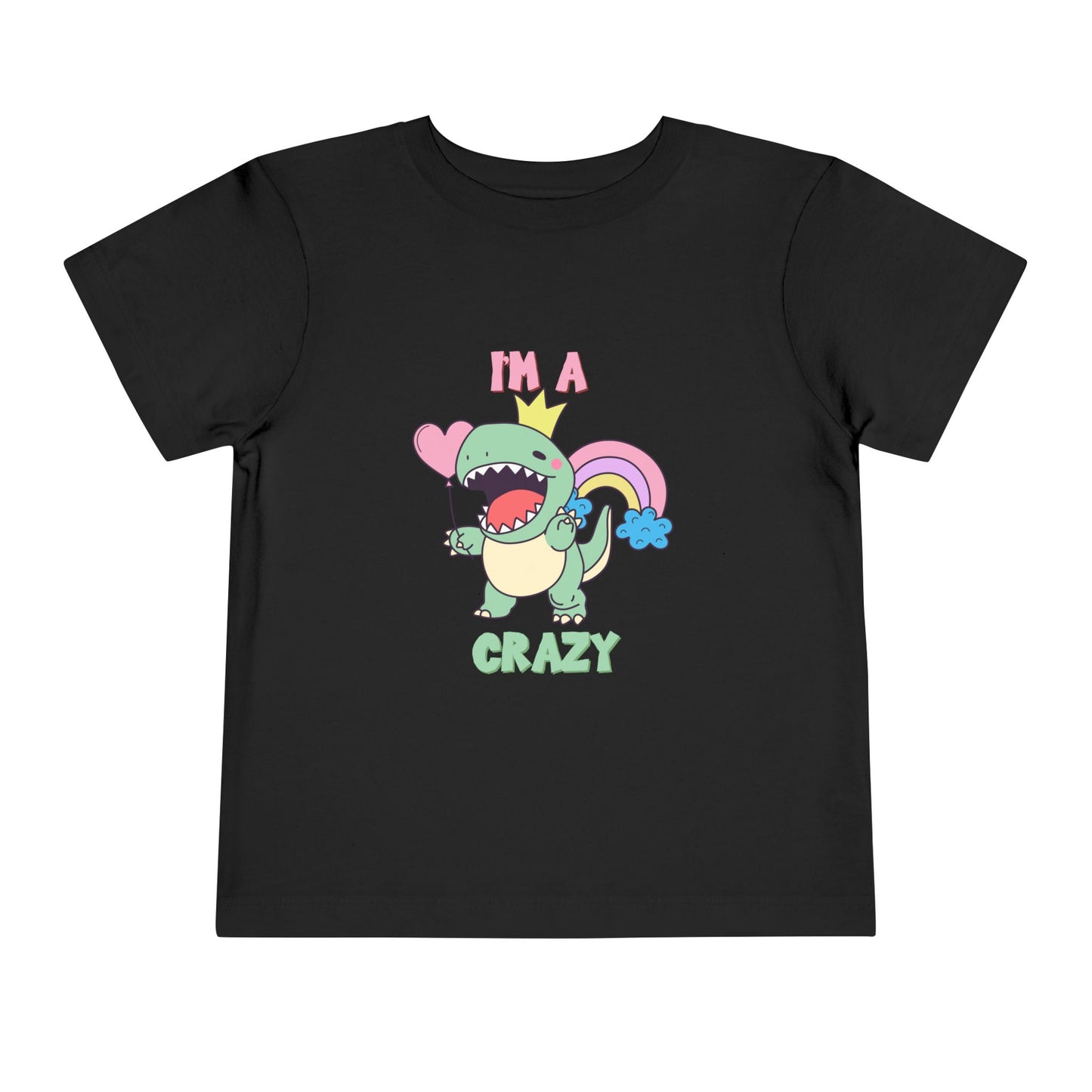 Crazy Cretaceous Cutie Toddler Size T-Shirt for kids who love dinosaurs
