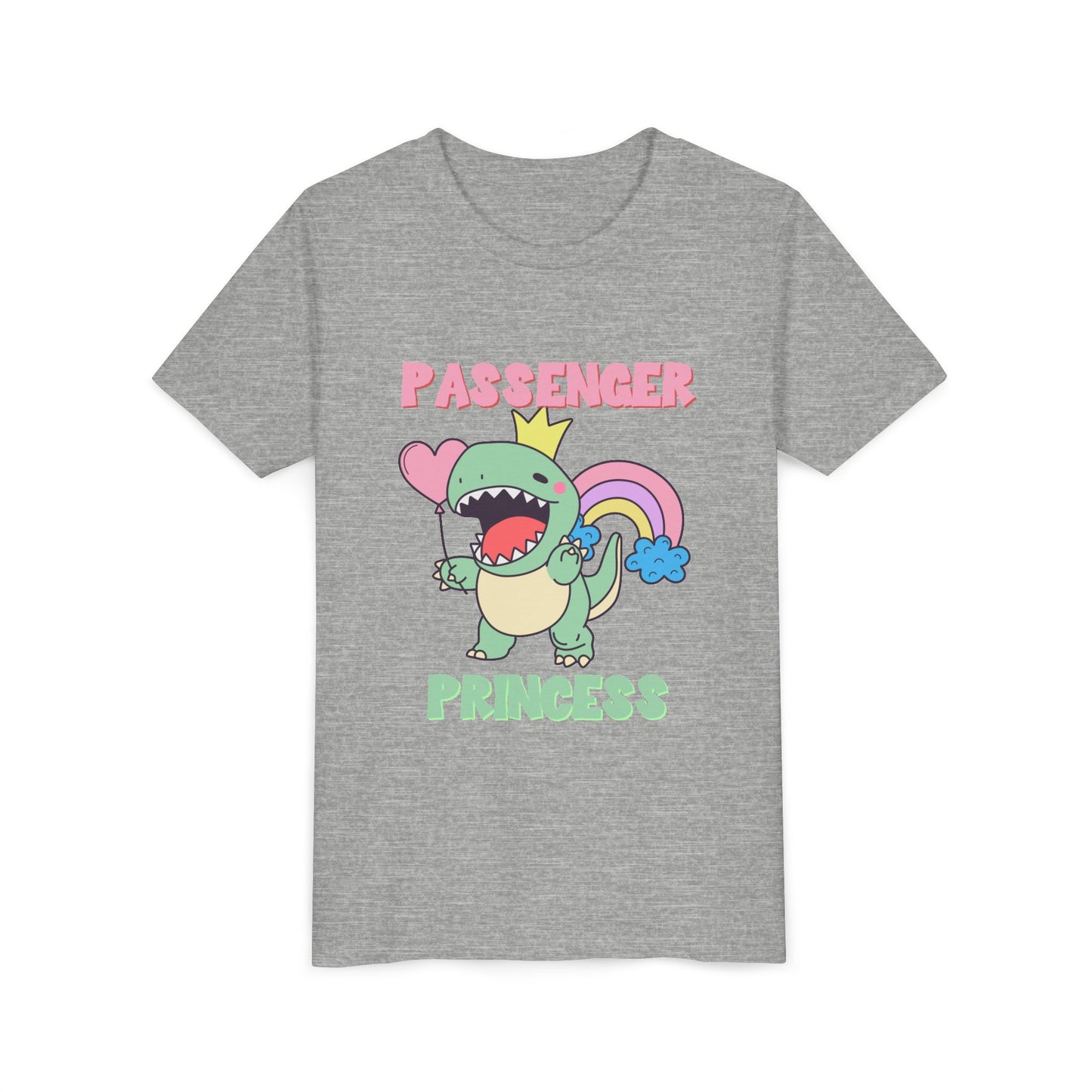 Passenger Princess Rex Youth Size T-Shirt for kids who love dinosaurs