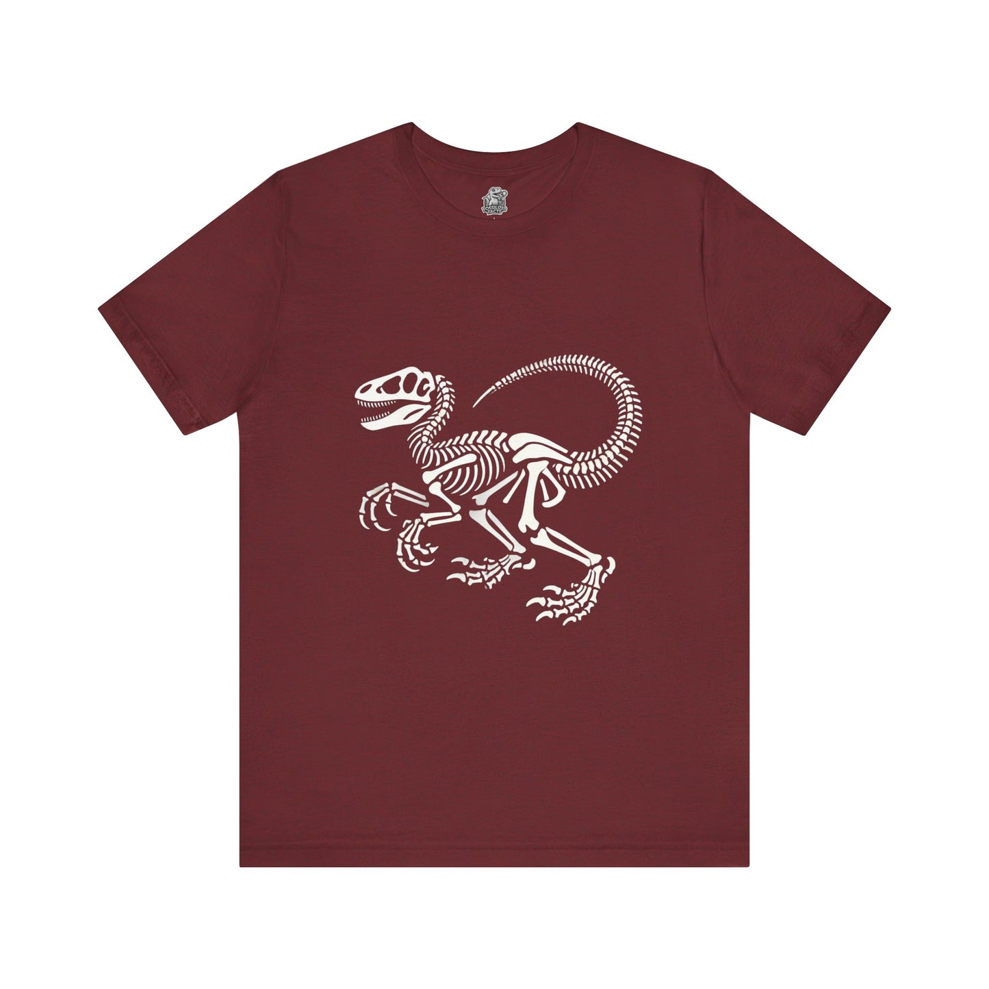Classic Velociraptor Skeleton Tee β Bold Fossil Design for Dino Fans! π¦π¦΄βοΈ - Unisex Jersey Short Sleeve Tee Super Comfy Dino T-Shirt Gift