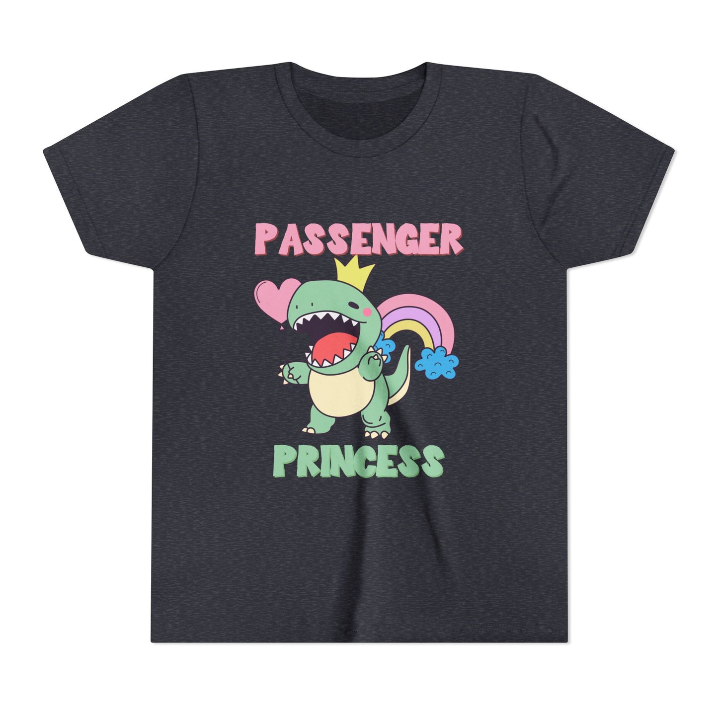 Passenger Princess Rex Youth Size T-Shirt for kids who love dinosaurs