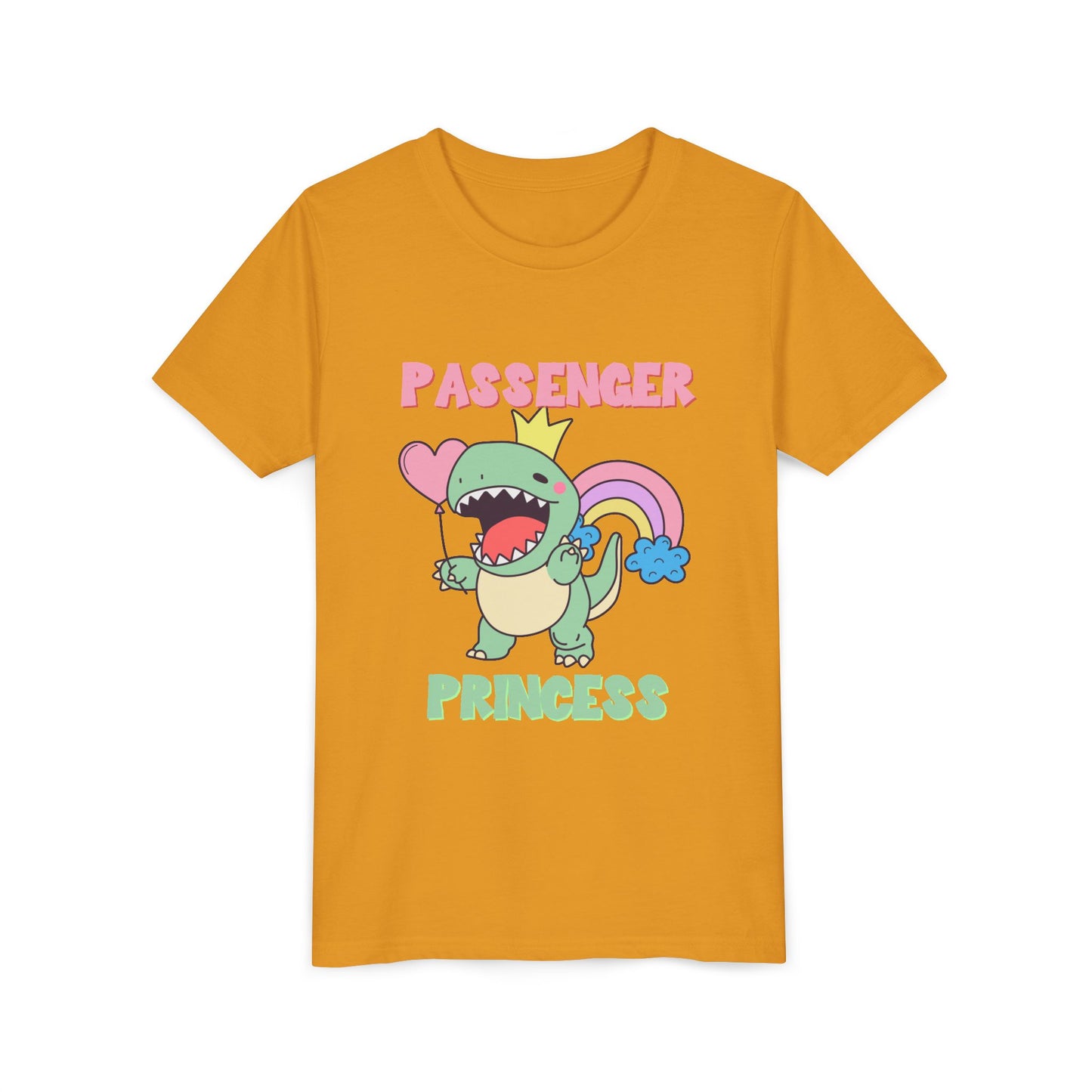 Passenger Princess Rex Youth Size T-Shirt for kids who love dinosaurs