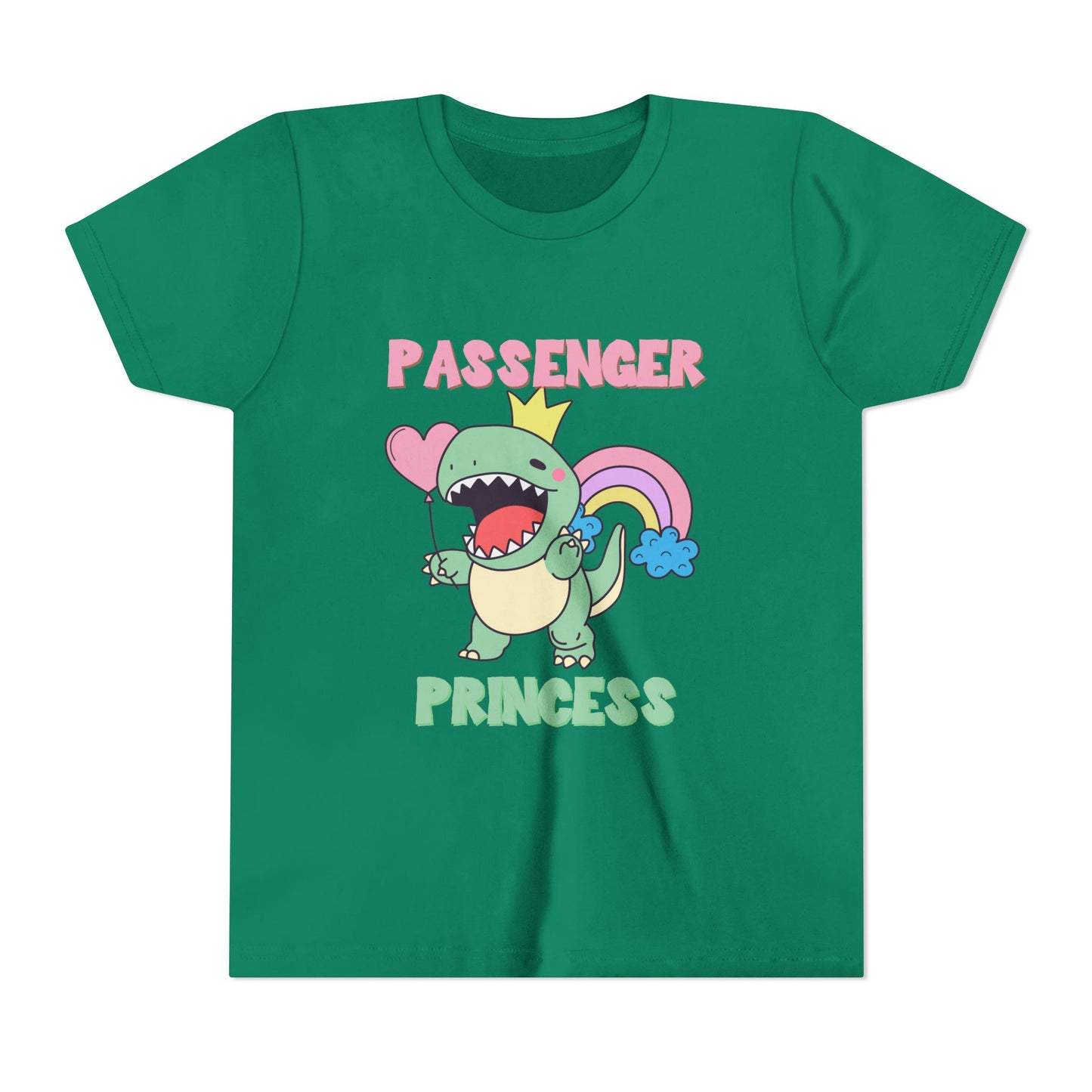 Passenger Princess Rex Youth Size T-Shirt for kids who love dinosaurs