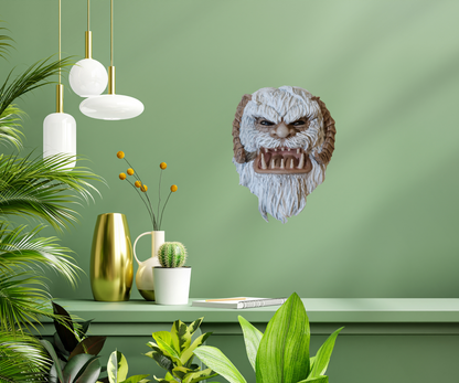 Wampa Head Wall Mount - Unique Sci-Fi Home Decor for Star Wars Fan - Cool Gift for Geeks, Nerds and Sci  -Fi Fans