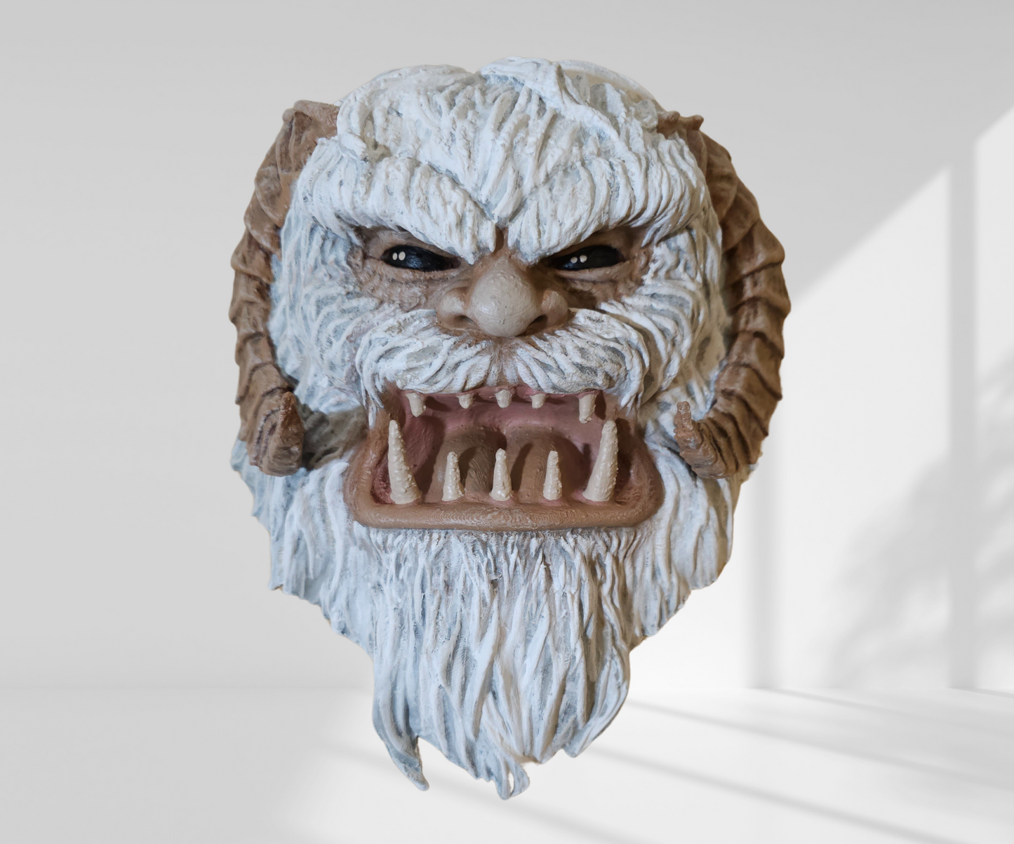 Wampa Head Wall Mount - Unique Sci-Fi Home Decor for Star Wars Fan - Cool Gift for Geeks, Nerds and Sci  -Fi Fans