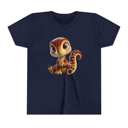 Youth Adorable Baby Dino Plush with Big Eyes – Perfect Gift for Dino Lovers! - Unisex Jersey Short Sleeve Tee Super Comfy Dino T-Shirt Gift