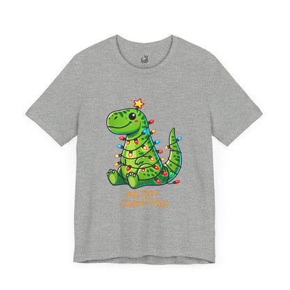 Merry Christmas - Tree Rex Devan - Unisex Jersey Short Sleeve Tee Super Comfy Dino T-Shirt Gift