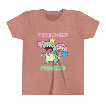Passenger Princess Rex Youth Size T-Shirt for kids who love dinosaurs