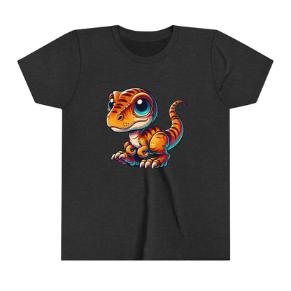 Youth Adorable Orange Baby Dinosaur Plush – Perfect for Kids and Dino Fans! - Unisex Jersey Short Sleeve Tee Super Comfy Dino T-Shirt Gift