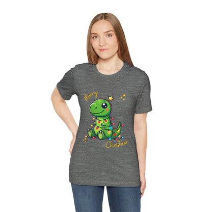 Tree Rex Merry Christmas Steve - Unisex Jersey Short Sleeve Tee Super Comfy Dino T-Shirt Gift