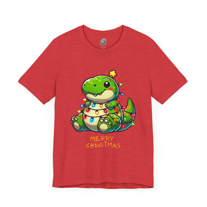 Merry Christmas - Tree Rex Larry- Unisex Jersey Short Sleeve Tee Super Comfy Dino T-Shirt Gift