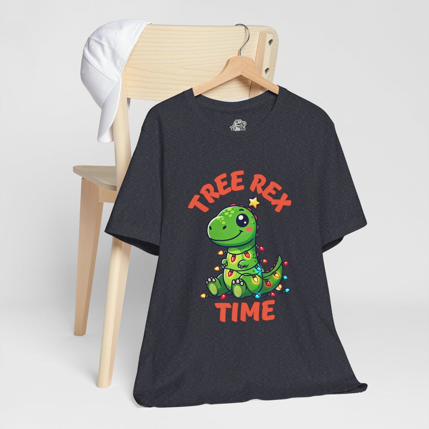 Tree Rex Time Christmas Steve - Unisex Jersey Short Sleeve Tee Super Comfy Dino T-Shirt Gift