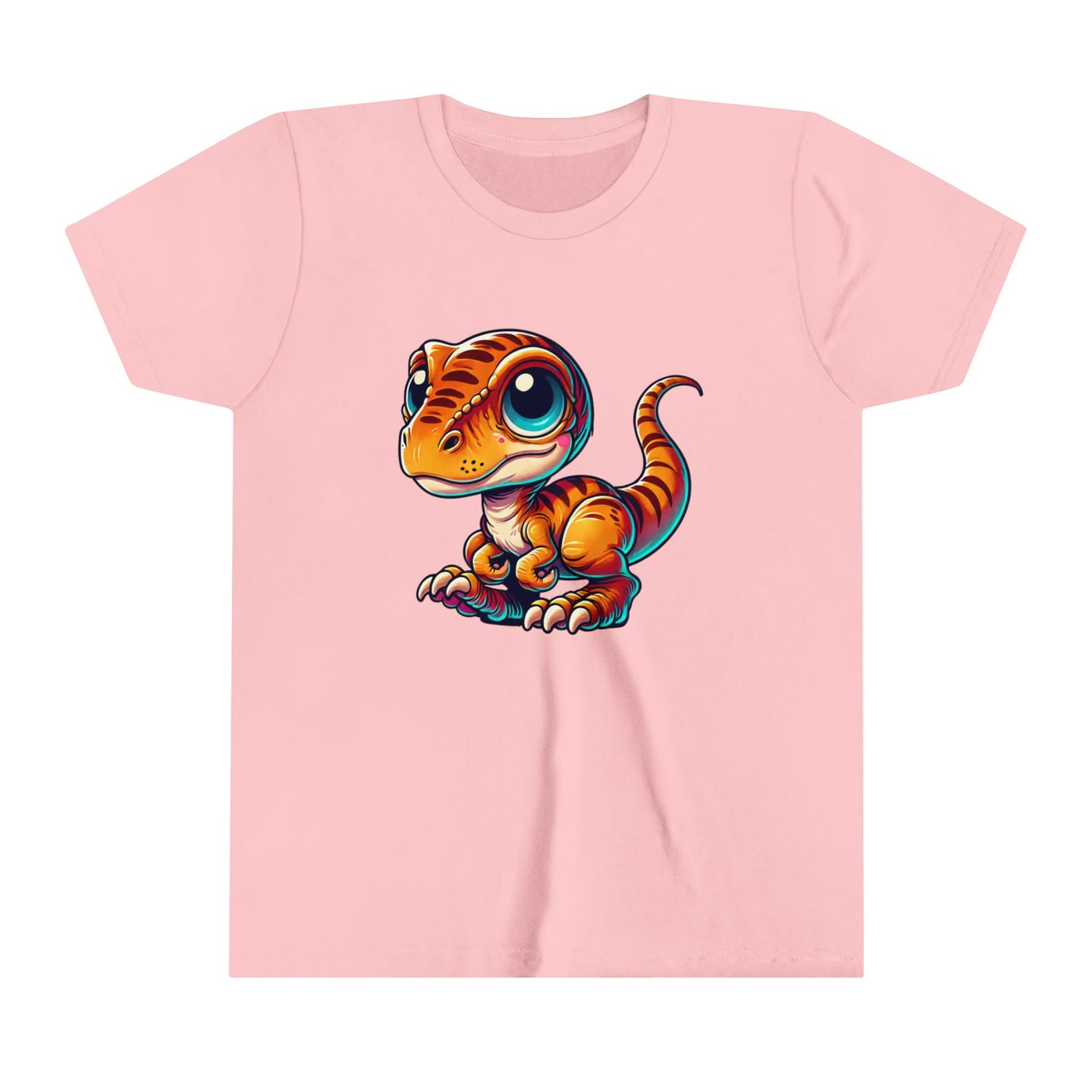 Youth Adorable Orange Baby Dinosaur Plush – Perfect for Kids and Dino Fans! - Unisex Jersey Short Sleeve Tee Super Comfy Dino T-Shirt Gift