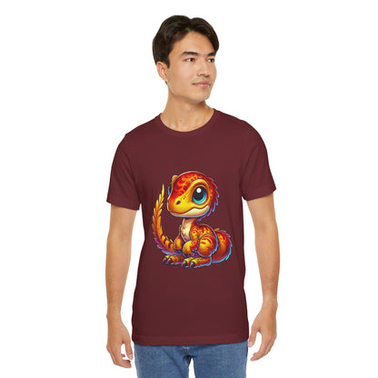 Adorable Velociraptor - Unisex Jersey Short Sleeve Tee Super Comfy Dino T-Shirt Gift