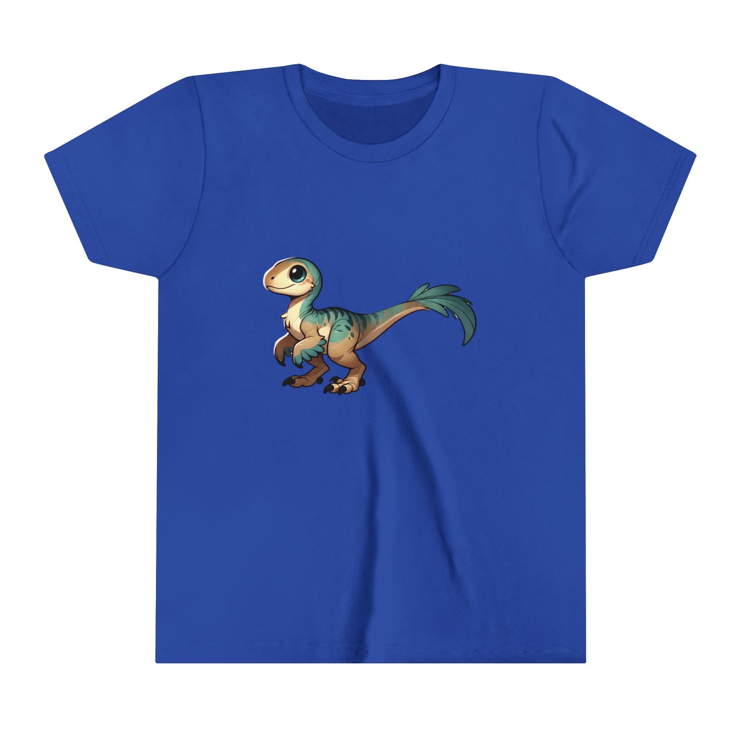 Youth Adorable Baby Velociraptor Tee – Cuteness Overload for Dino Lovers! 🦖💚✨ - Unisex Jersey Short Sleeve Tee Super Comfy Dino T-Shirt Gift